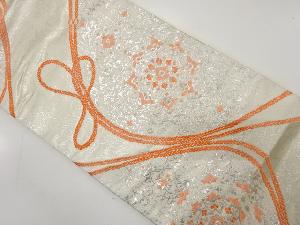 アンティーク　組紐に華紋織り出し袋帯（着用可）